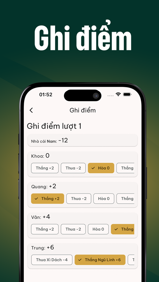 #7. Ghi điểm Xì Dách (iOS) 由: Toan Han Duc