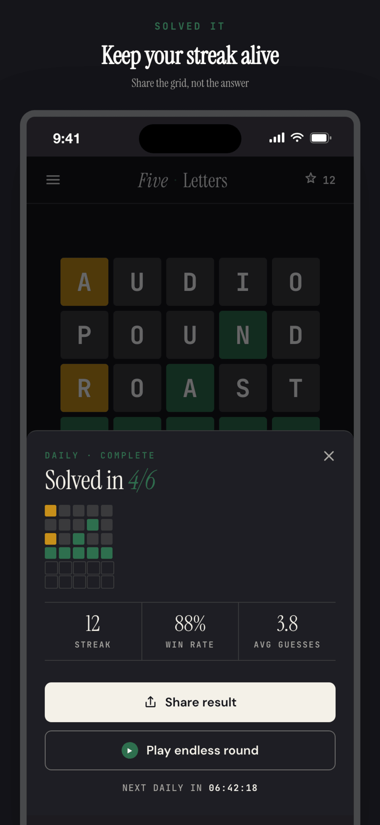 Five Letters: Word Puzzle screenshot 2