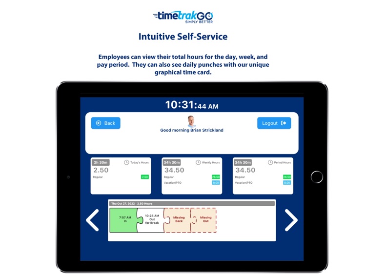 TimeTrakGO Kiosk screenshot-3
