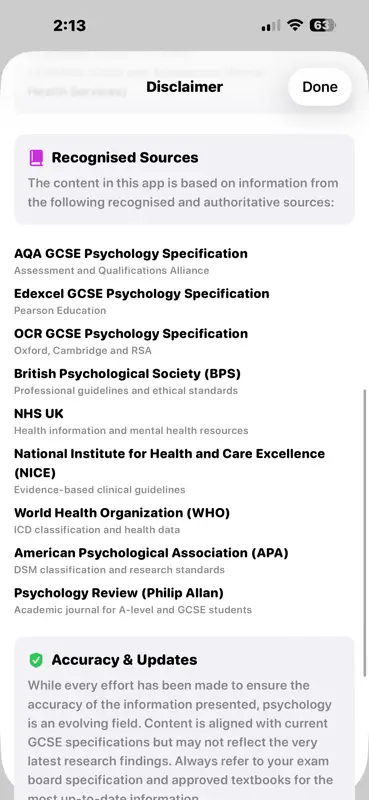 GCSE Psychology screenshot 7 of 7
