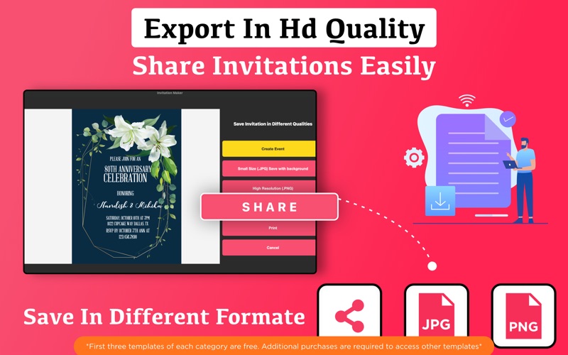 How to cancel & delete invitation maker & card design 2