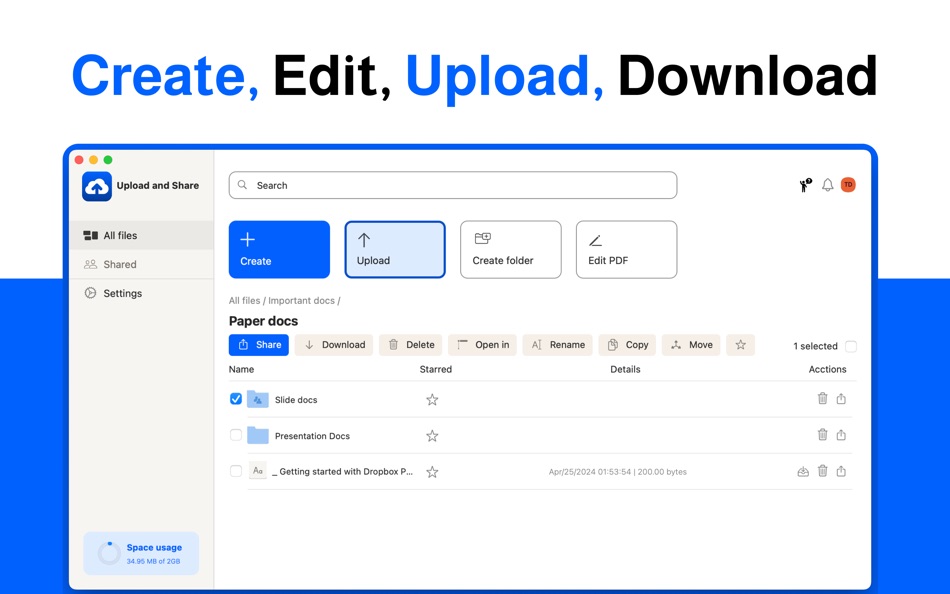#2. Upload and Share for Dropbox (macOS) 来自: Fokusek Enterprise