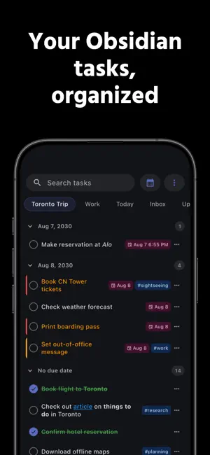 TaskForge - Obsidian Tasks screenshot 1