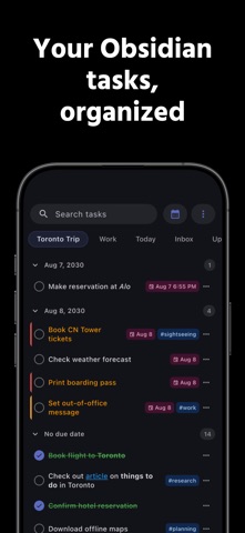 TaskForge - Obsidian Tasks Screenshot 1 of 7