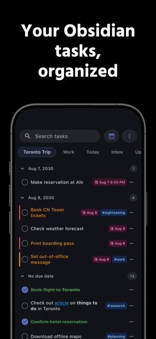 TaskForge - Obsidian Tasks Screenshot 1 of 7