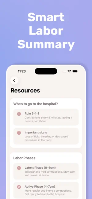Contraction Timer: Pregnancy screenshot 4