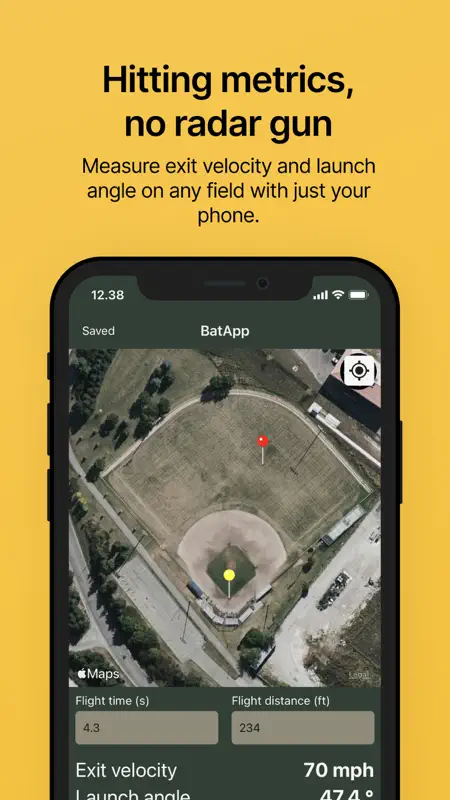 BatApp: Baseball Exit Velocity screenshot 1 of 5