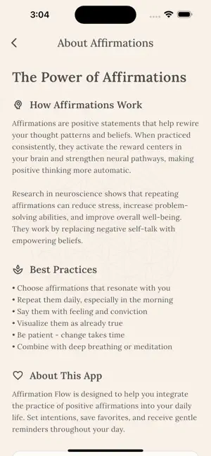 Daily Affirmation Flow screenshot 4