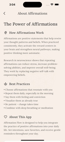 Daily Affirmation Flow Screenshot 4 of 6