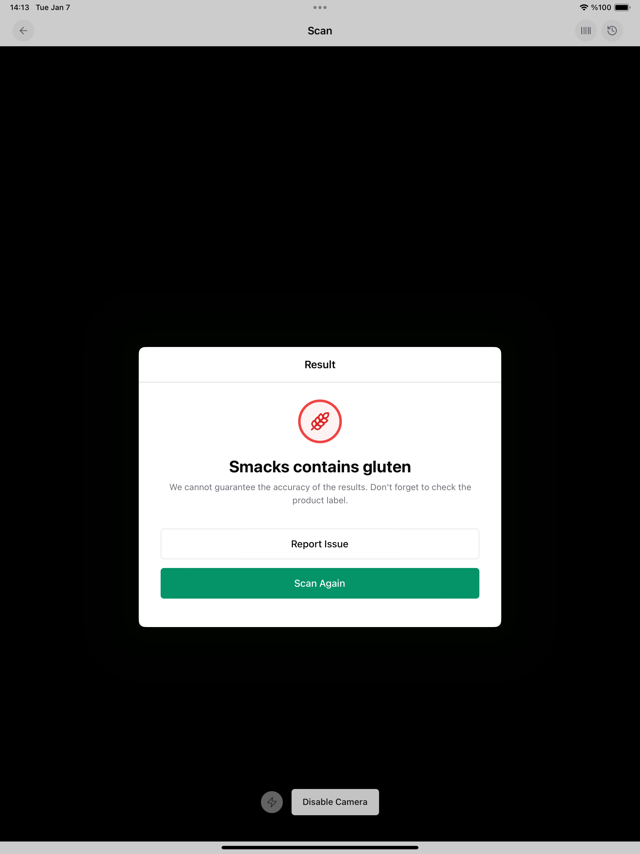 Gluten Free Recipes - Scanner