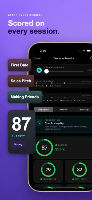 Poise: Private Speech Coach screenshot 3