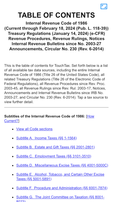 TouchTax Screenshot