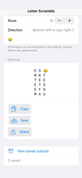 Letter Scramble Maker screenshot 3
