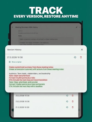 Prompt Organiser: AI Library iPad screenshot