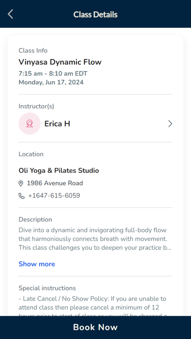 Oli Yoga Screenshot 2 - AppWisp.com Oli Yoga Screenshot 2 - AppWisp.com