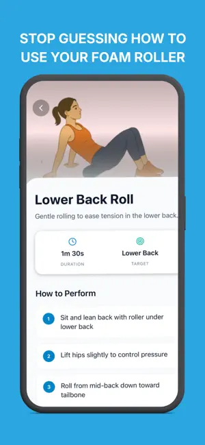 Rollr: Foam Roller Exercises screenshot 4