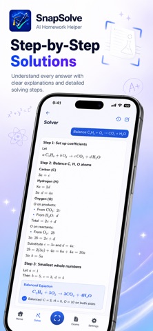 SnapSolve - Homework Helper iPhone screenshot