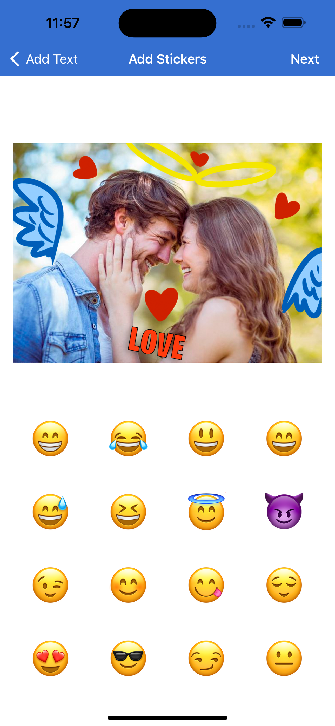 Draw on Photos & Add Stickers