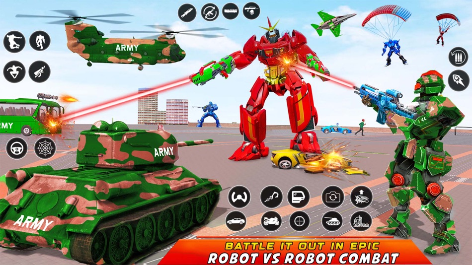 #6. Army Robot Wars - Robot Game (iOS) 来自: MINOR BUGS