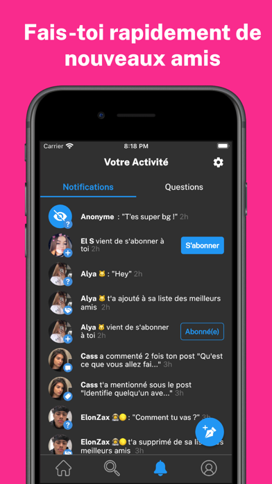 Screenshot #2 pour Fill - Questions Anonymes