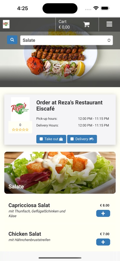 Reza's Restaurant Eiscafé