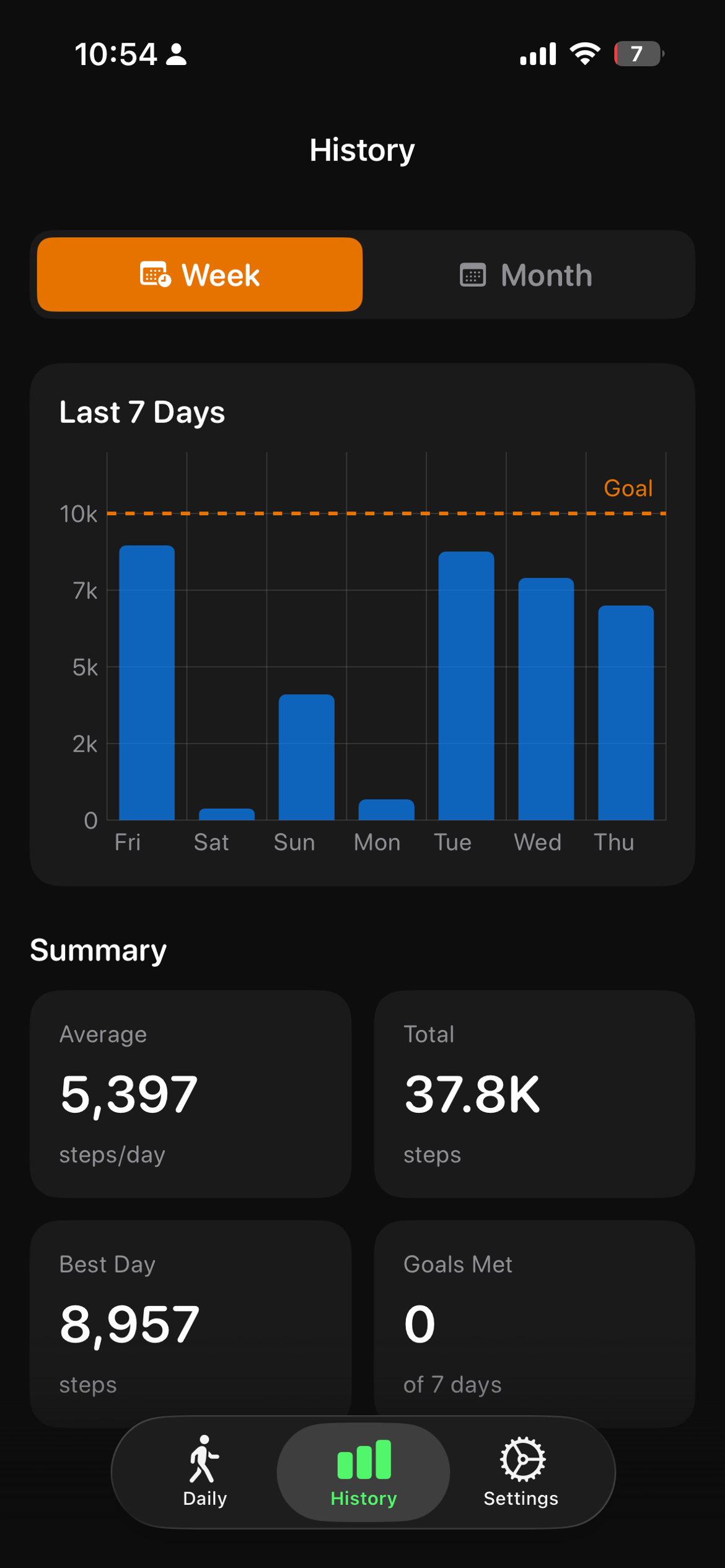 DailySteps - Step Counter screenshot 4