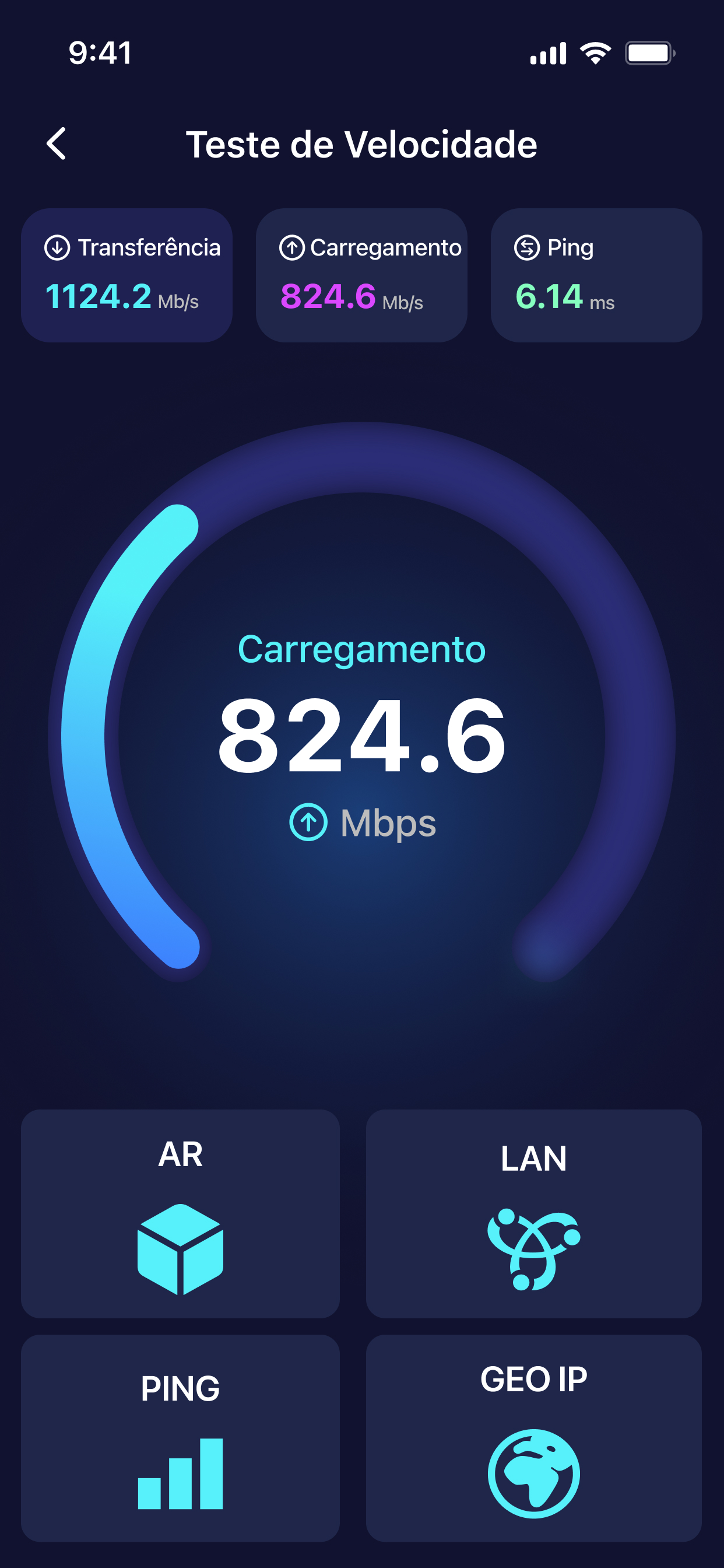 Medidor de Velocidade Internet