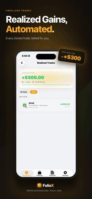 FolioX: Stock & Crypto Tracker screenshot 4