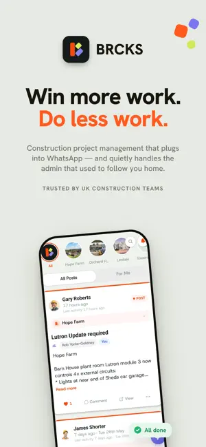 BRCKS: Construction Projects screenshot 1