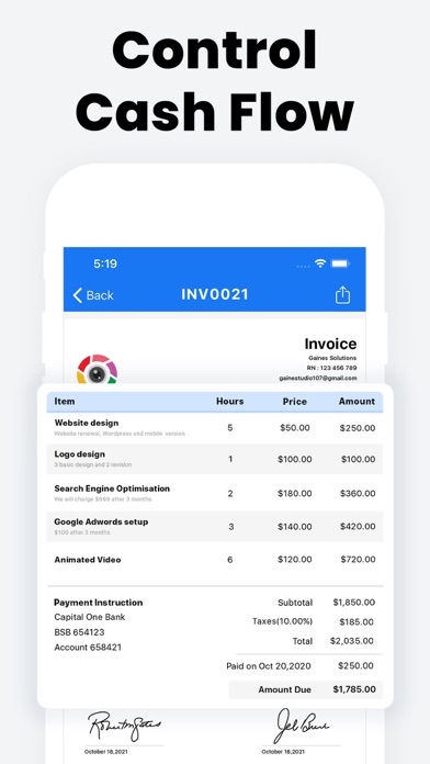 Invoice Maker: Easy & Freebie Screenshot