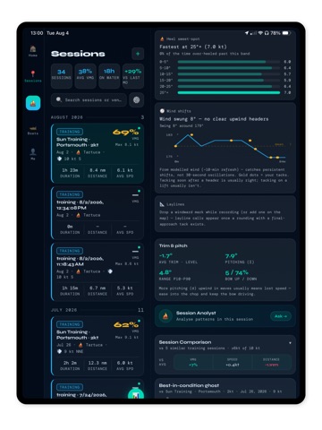 Tacktiq iPad screenshot
