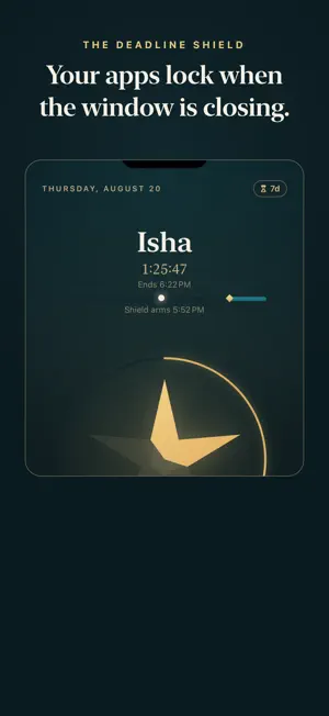 Waqt — Prayer Deadline Shield screenshot 2