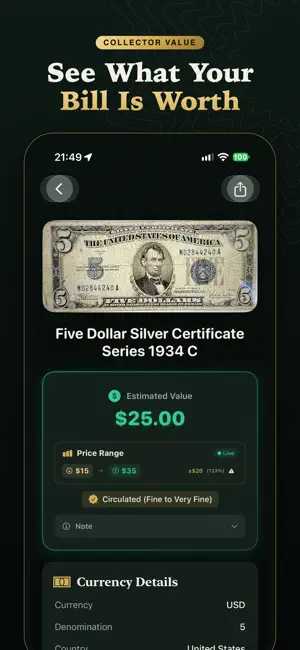 Money & Banknote Identifier screenshot 2