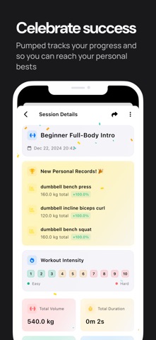 Pumped Workout Tracker Gym Log Screenshot 6 of 6