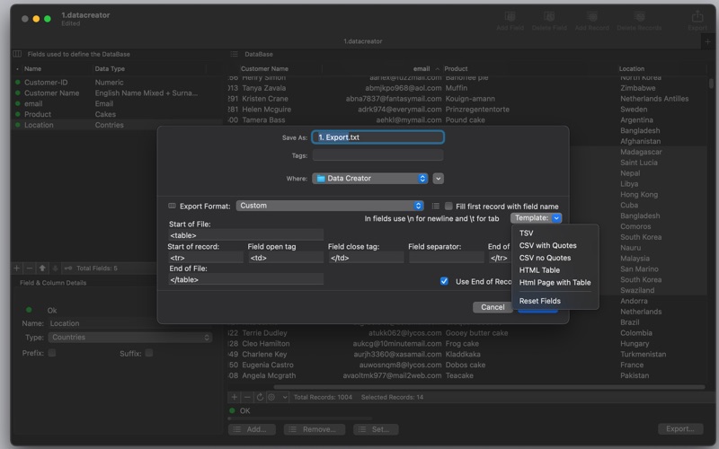 Data Creator LT screenshot