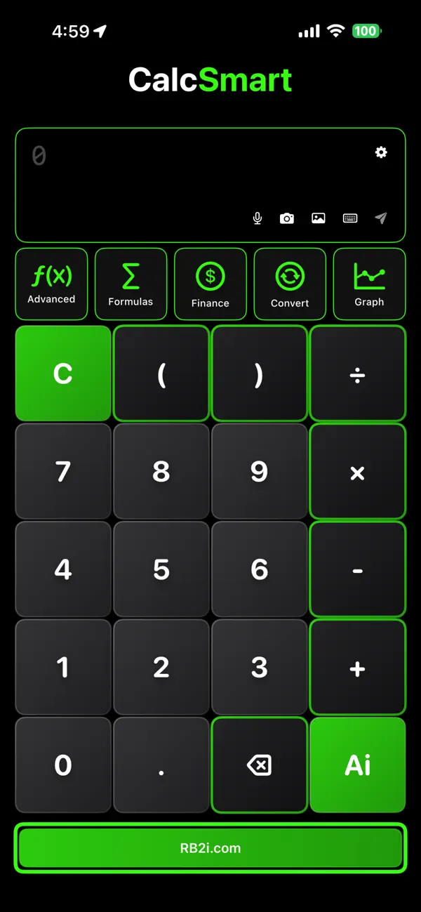 #1. CalcSmart (iOS) โดย: Malachi Brown