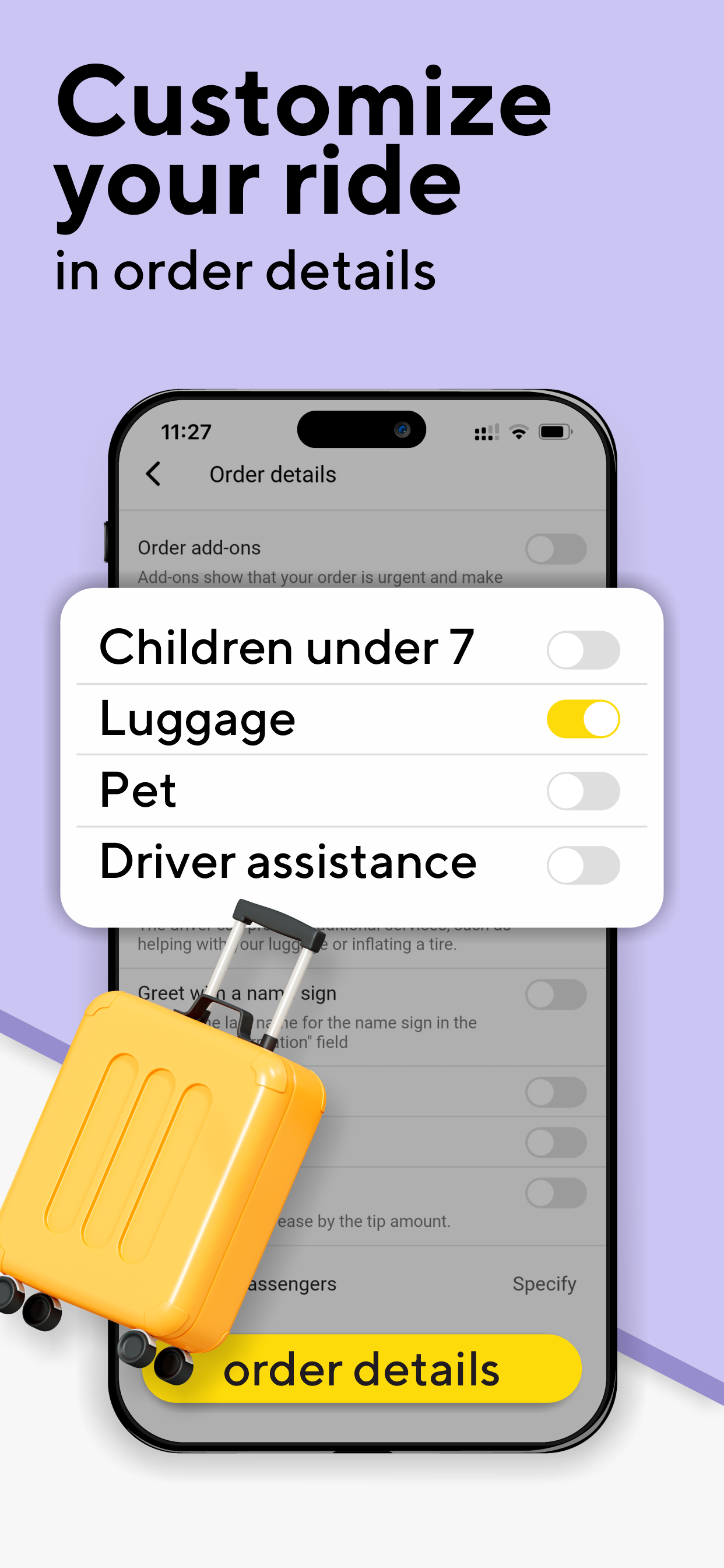 Omega: taxi service