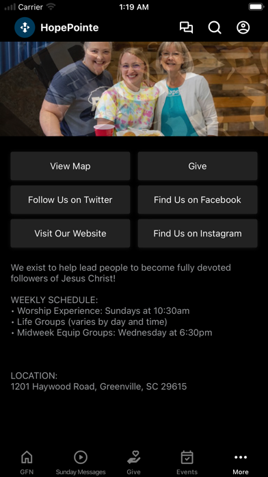 Screenshot 4 of HopePointe Church App App
