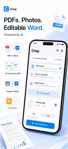 Crisp: PDF to Word & Scanner Screenshot 1 of 10