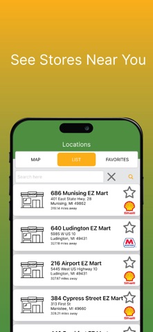 EZ Mart Rewards iPhone screenshot