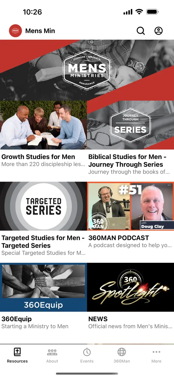 Screenshot #1 pour Mens Ministries