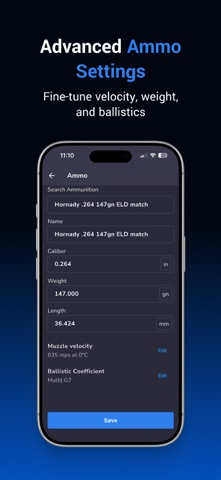 Ballistics Calculator－Locus iPhone screenshot