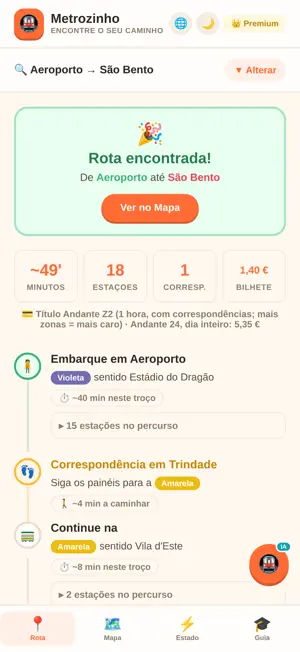 Metrozinho Porto screenshot 3