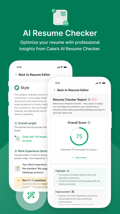 Cake: Job, Resume & Networking iPhone screenshot 3 - Business app