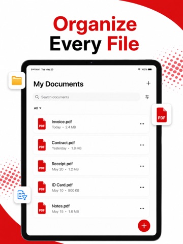 Scan to PDF & Document Scanner iPad screenshot