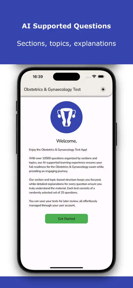 Obstetrics & Gynaecology Test Screenshot 2