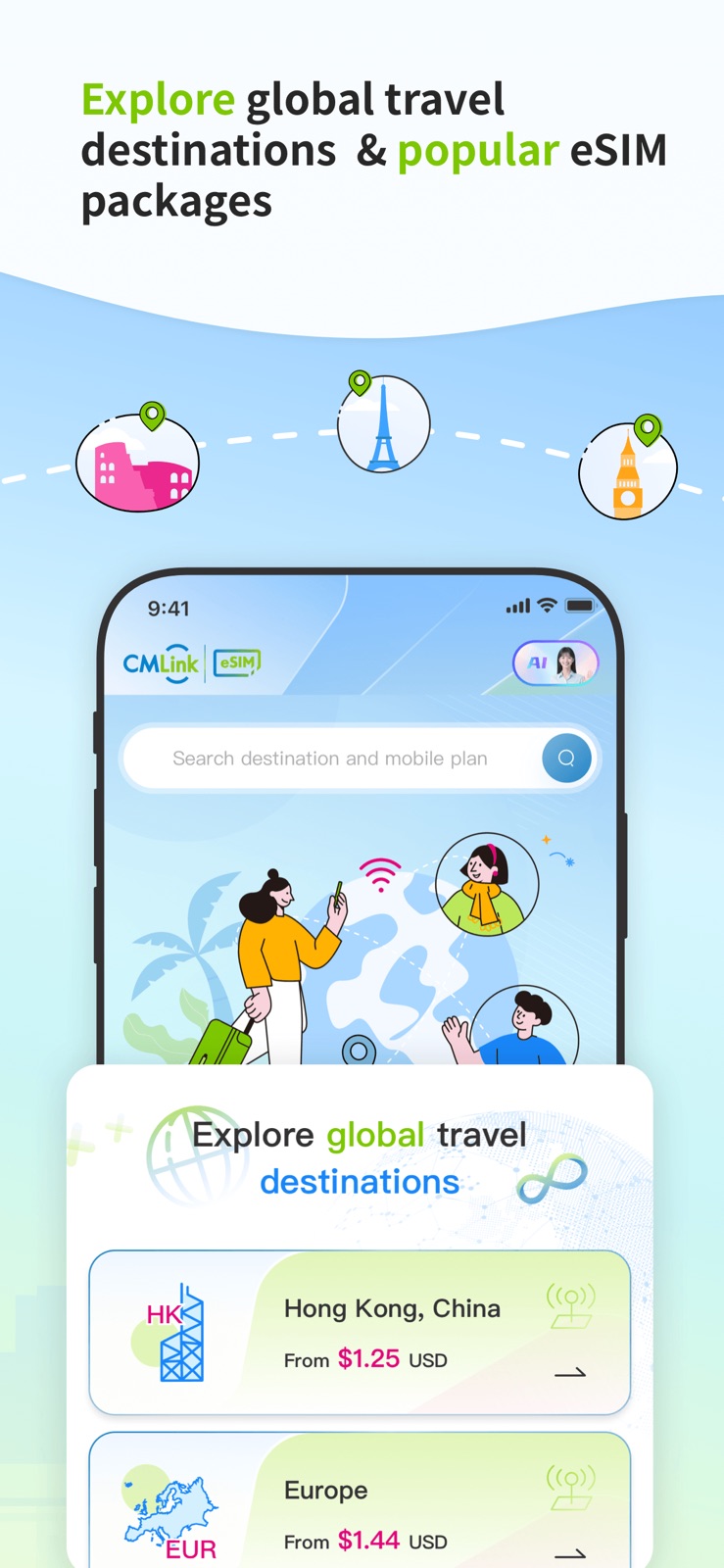 CMLink eSIM: Global eSIM Plan iphone screenshot 2