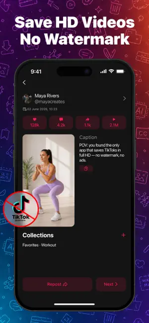 Tox - Save & Share Tik Videos screenshot 1