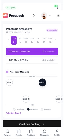 Popcoach iPhone screenshot