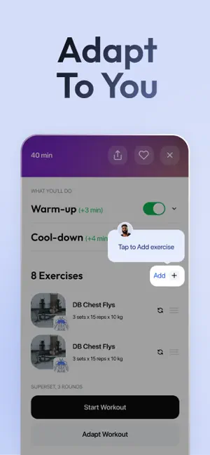 Zing AI: Home & Gym Workouts screenshot 4
